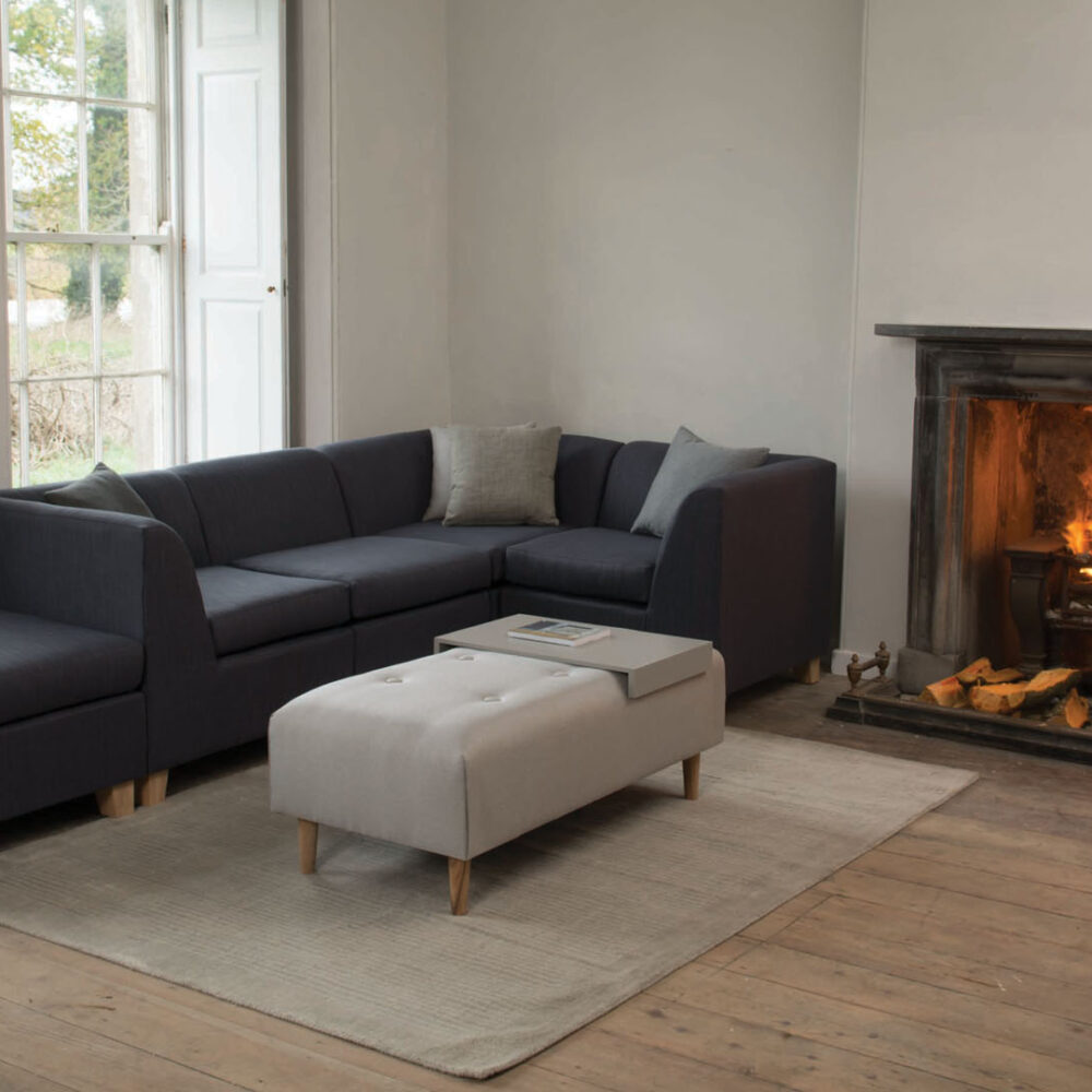 Marylebone Upholstered Coffee Table - Image 4