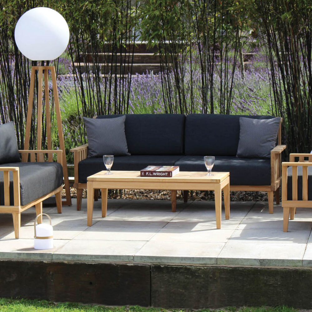 paling outdoor range, menton coffee table, playa lamp - outdoor mood