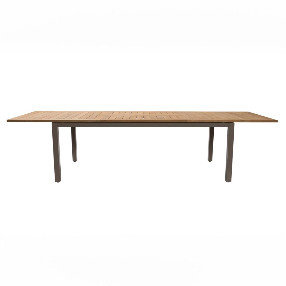 Atlantic Extending Dining Table - Powder Coated Anthracite/Teak