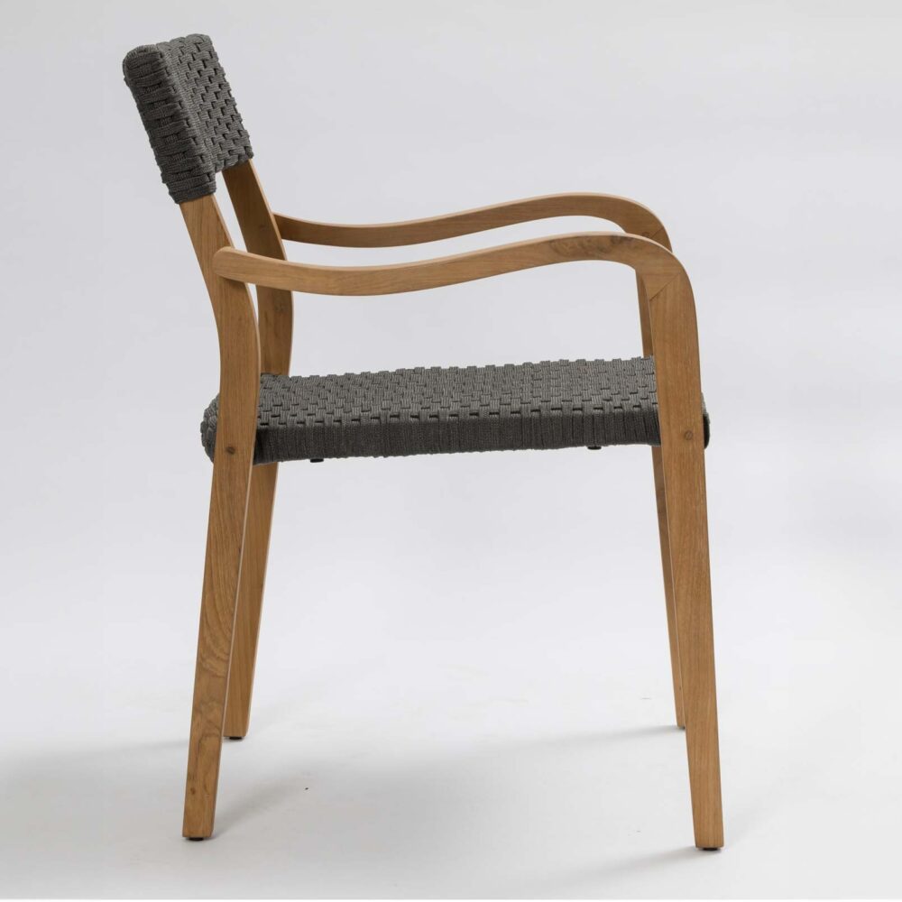 Gustav Dining Armchair - Teak / Rope