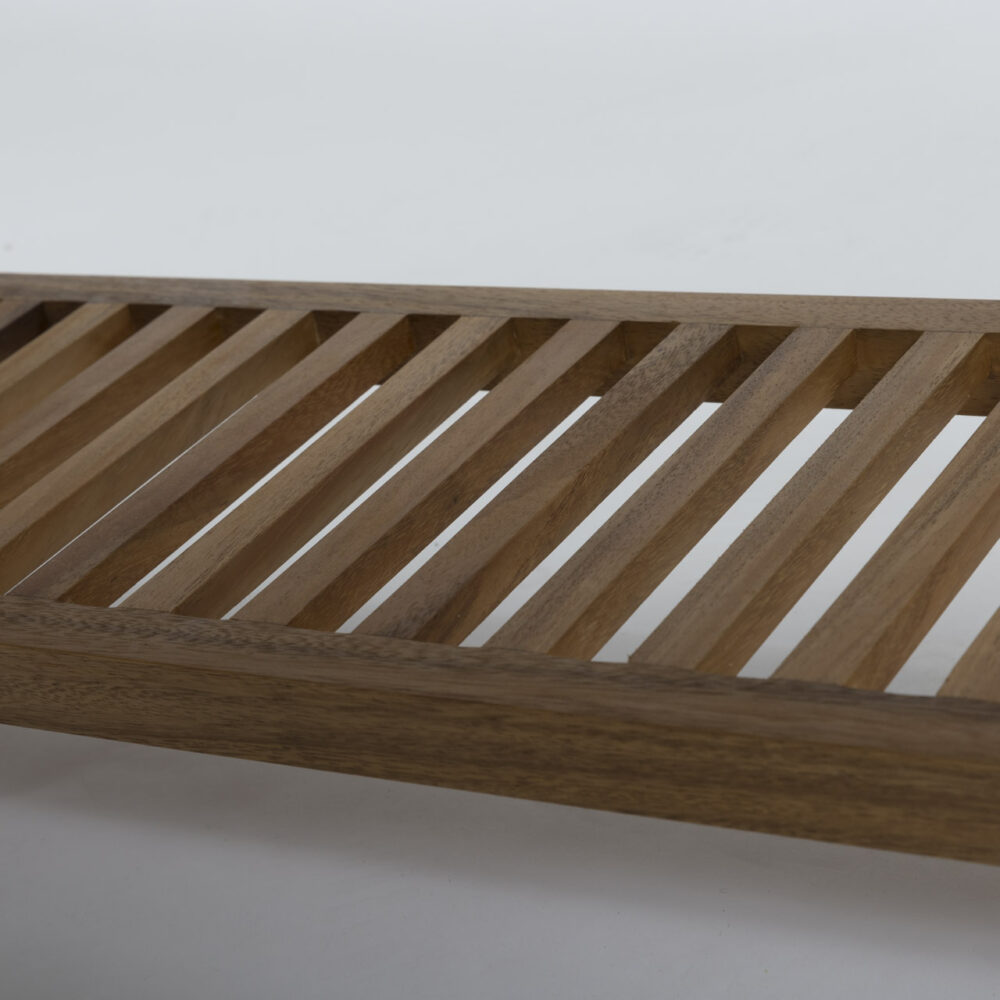 shoreditch bootroom bench - wooden bench with slatted shelf