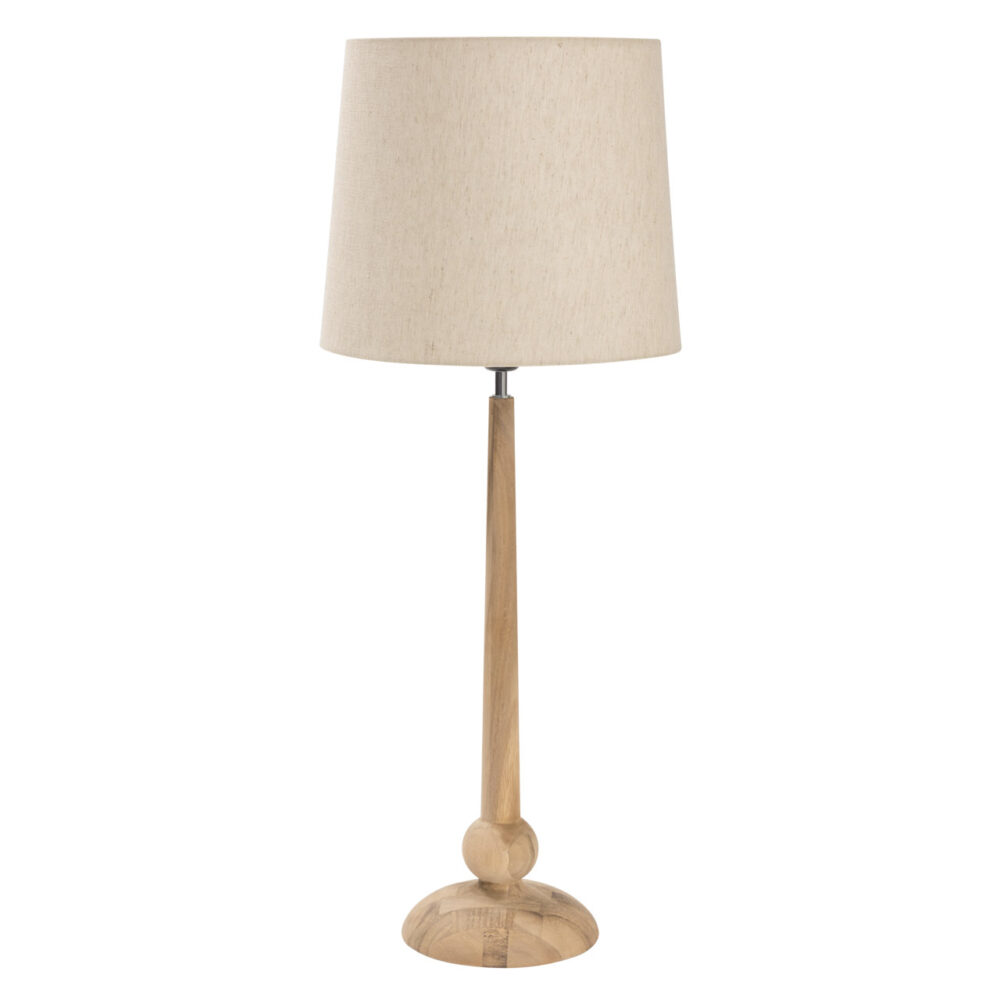 vienna table lamp base - turned tall wooden lamp base