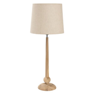 vienna table lamp base - turned tall wooden lamp base