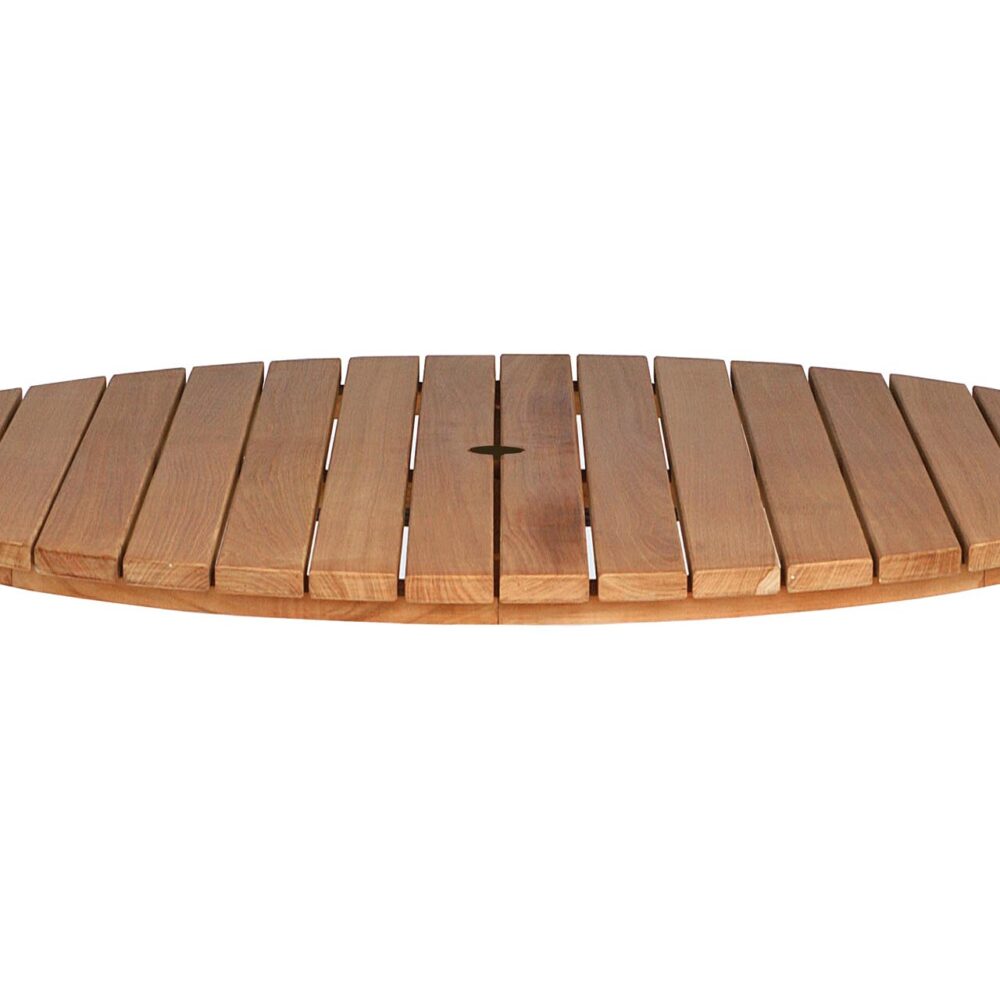 antibes 130cm dia outdoor table top - teak