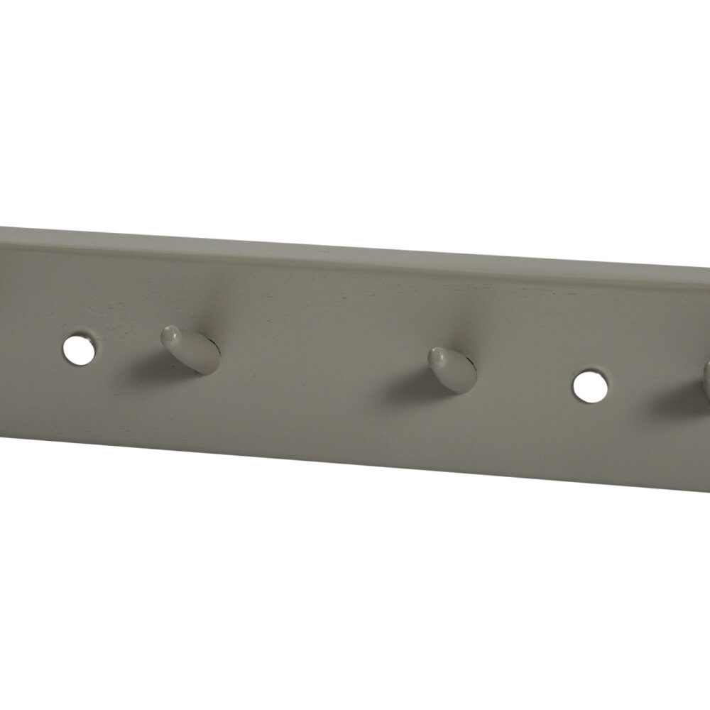 hancock painted wooden coat hook - shale