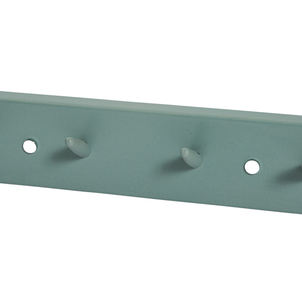 hancock painted wooden coat hook - blue