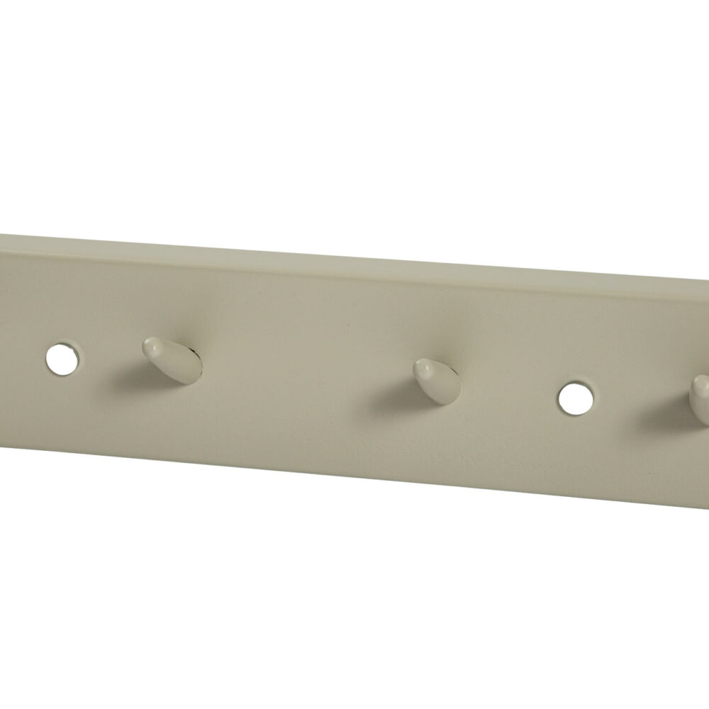 hancock painted wooden coat hook - putty