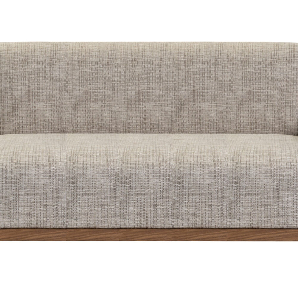 hove 2 seat scandi style sofa - light grey fabric