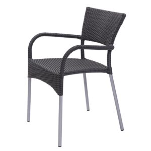 Rollo outdoor dining armchair slate