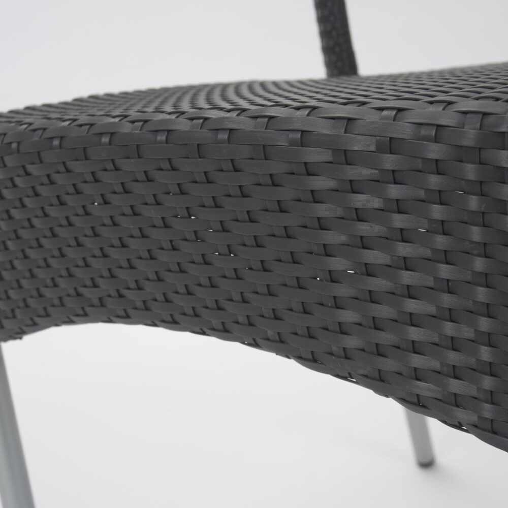 Rollo Outdoor Dining Chair - Slate - Detail