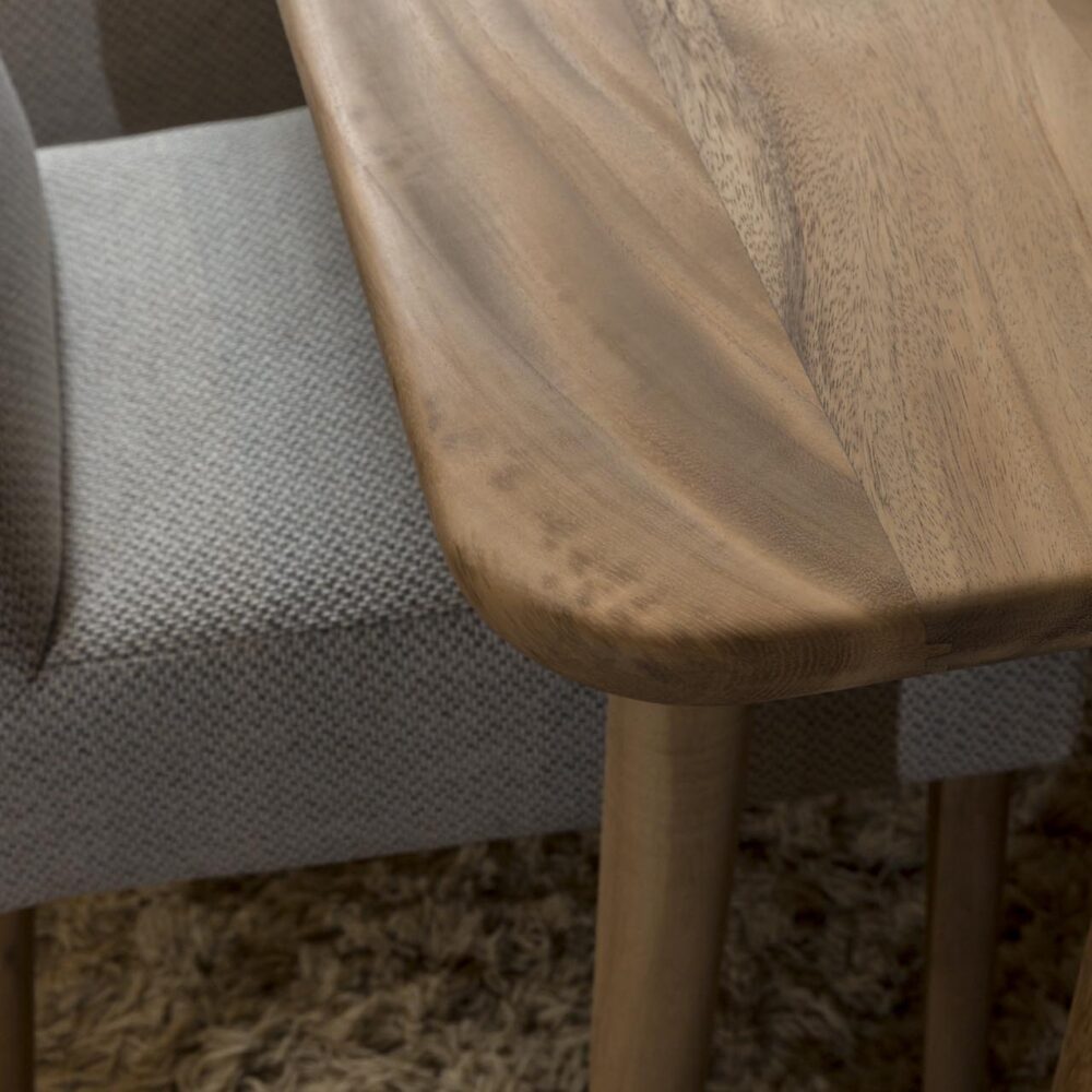 shoreditch dining table - rectangular wooden dining table - detail