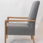 shoreditch high back armchair - profile