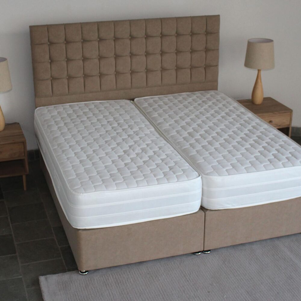 6ft zip and link premier divan set - 2000 count mattress.
