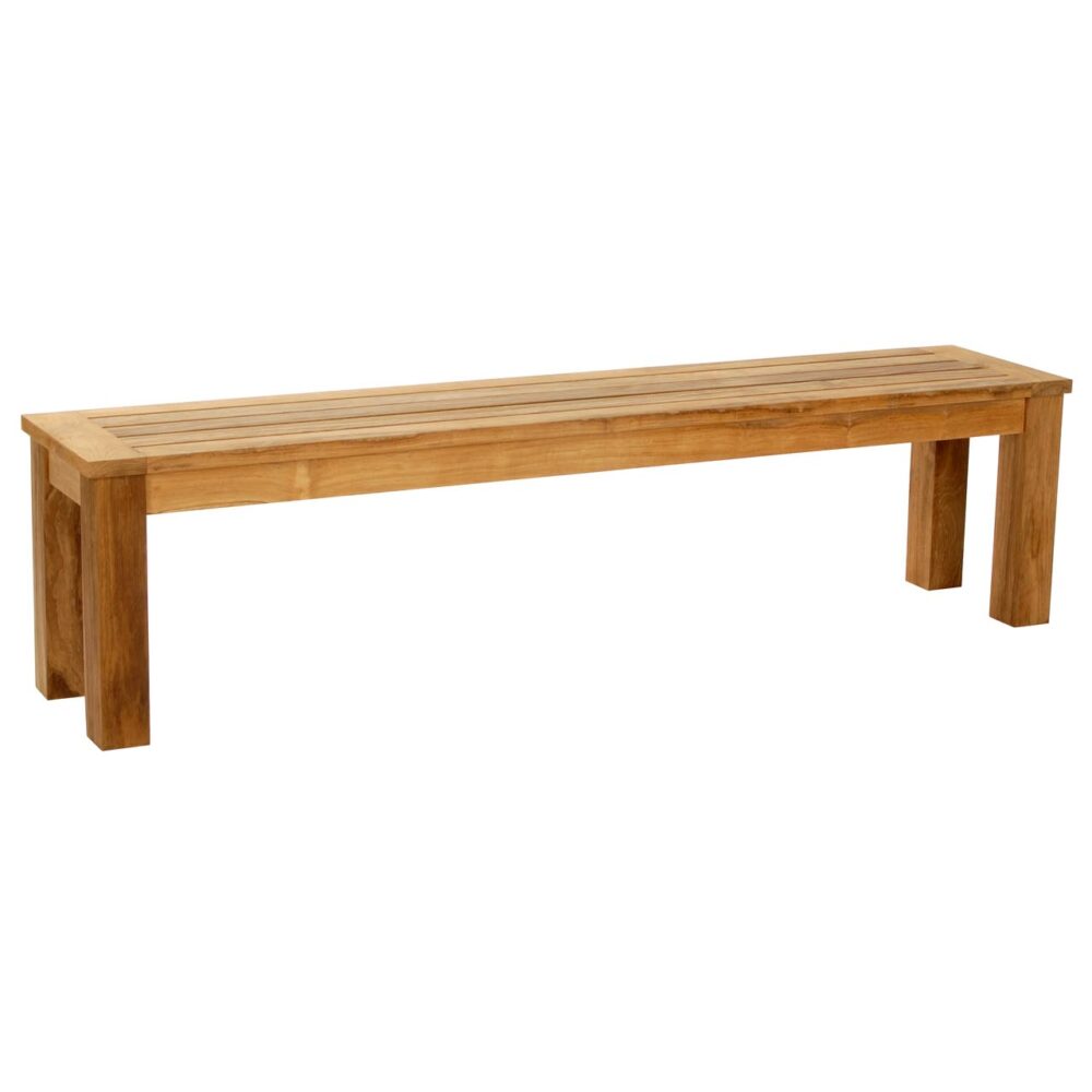 antibes outdoor dining bench - 170cm - teak