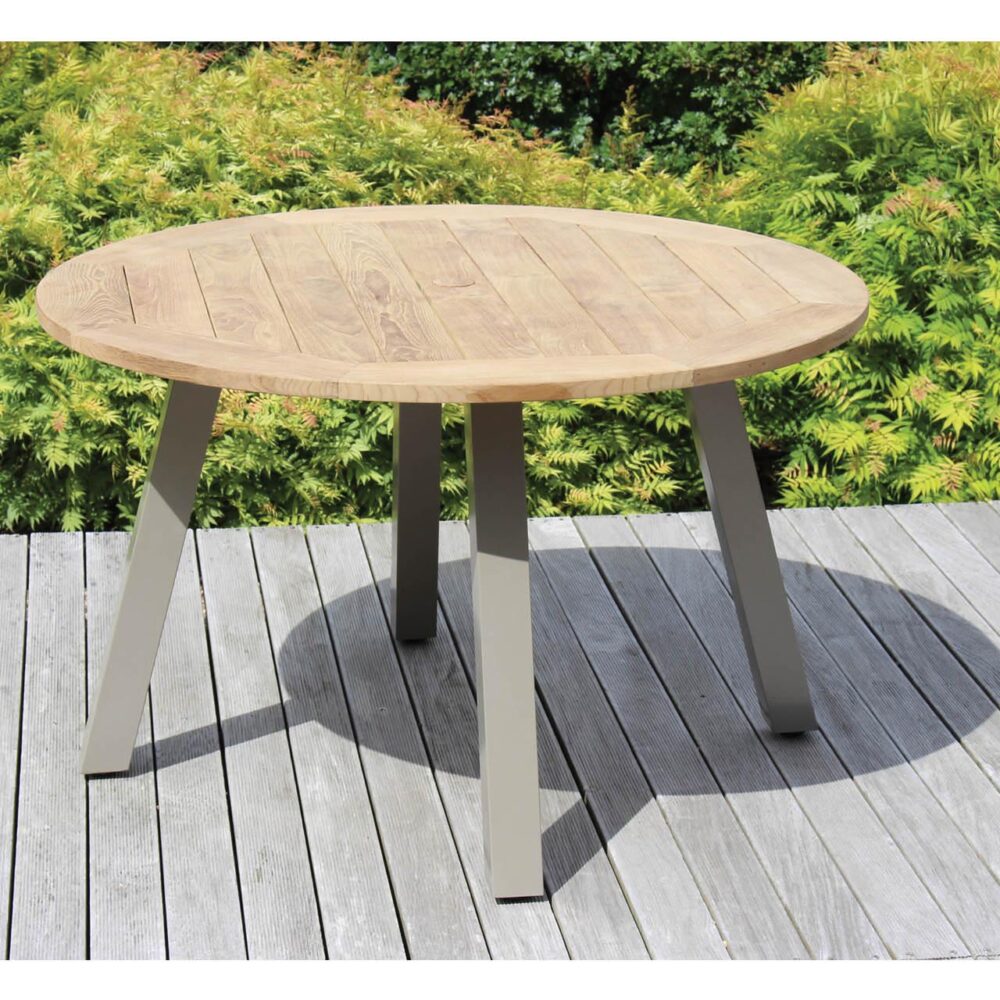 atlantic 120 outdoor dining table - kubu / teak