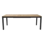 atlantic extending table - anthracite / teak