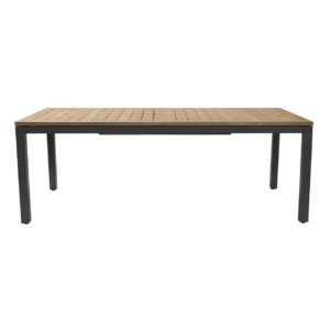 atlantic extending table - anthracite / teak