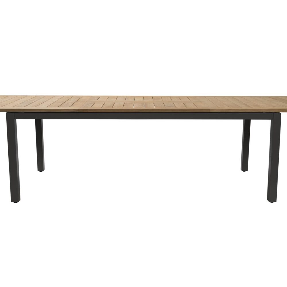 atlantic extending table - anthracite / teak - extended