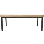 atlantic extending table - anthracite / teak - extended