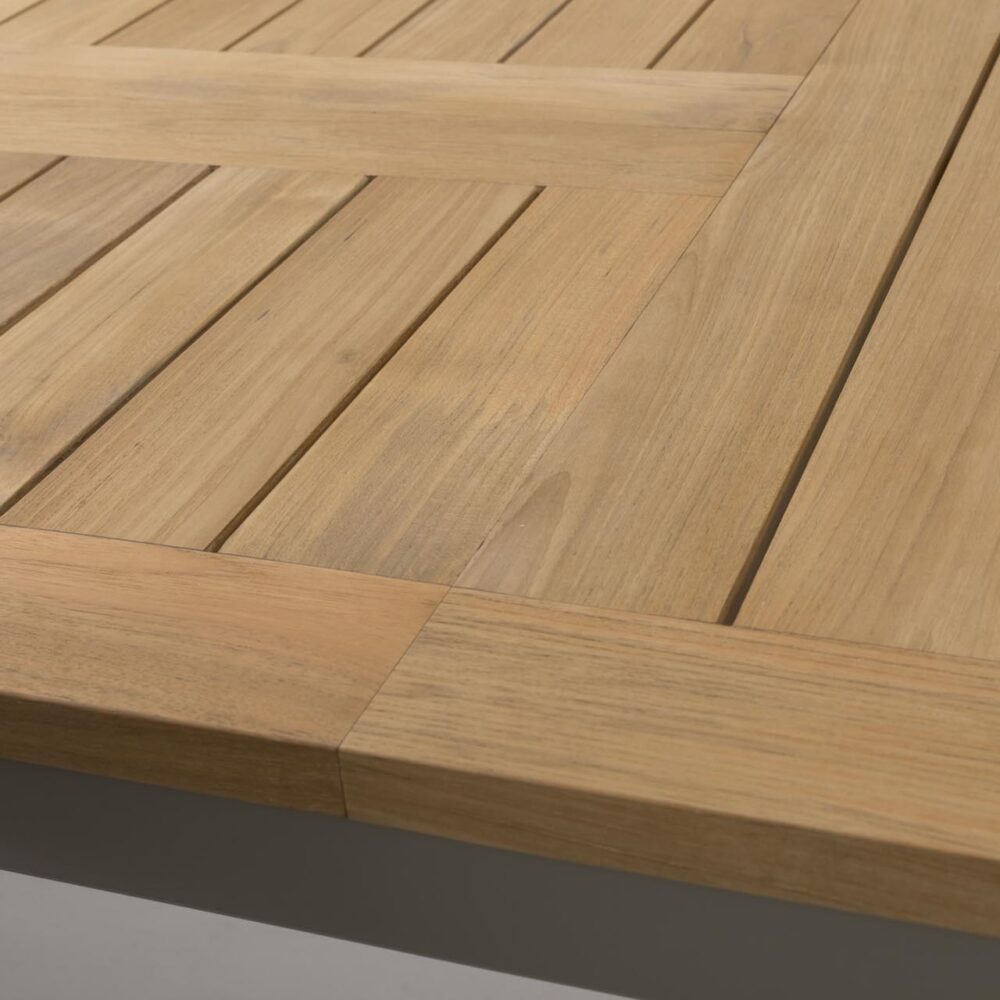 atlantic extending table - extension leaf detail - extended table top detail