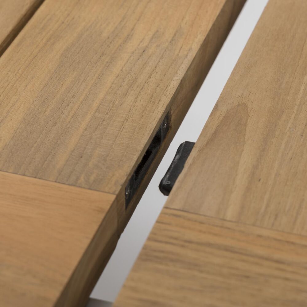 atlantic extending table - extension leaf detail - locating points for extensions