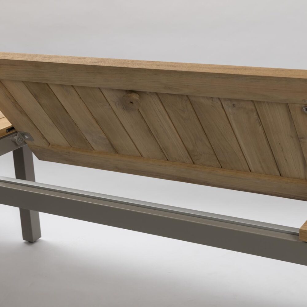 atlantic extending table - extension leaf detail - butterfly extension leaf opening