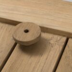 atlantic extending table - extension leaf detail - handle on extension leaf