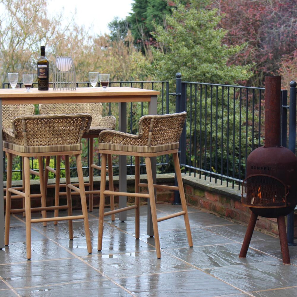 atlantic high table kubu + madagascar barstool