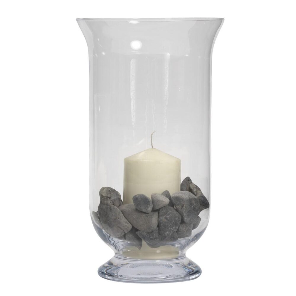 bedouin glass hurricane lamp 35cm - large