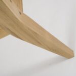 menton outdoor armchair - teak - leg detail