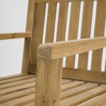 menton outdoor armchair - teak - detail