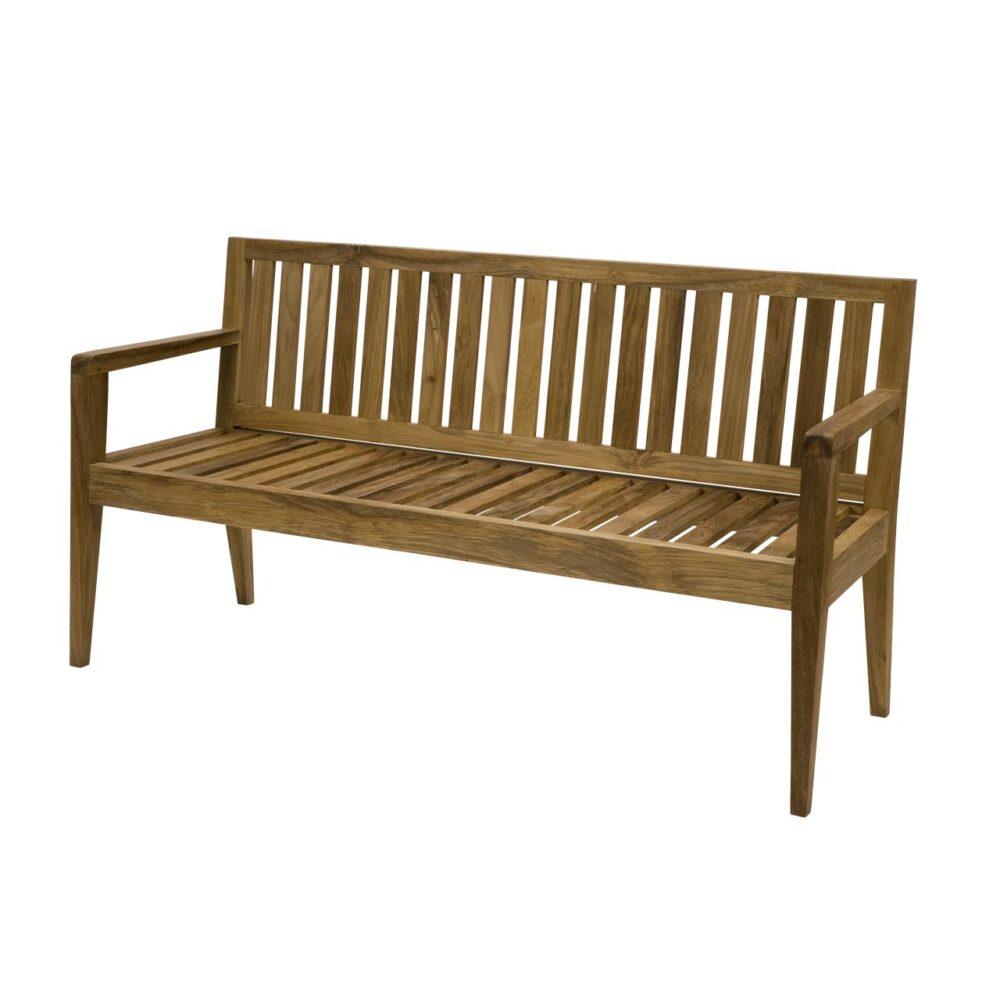 menton outdoor bench - teak