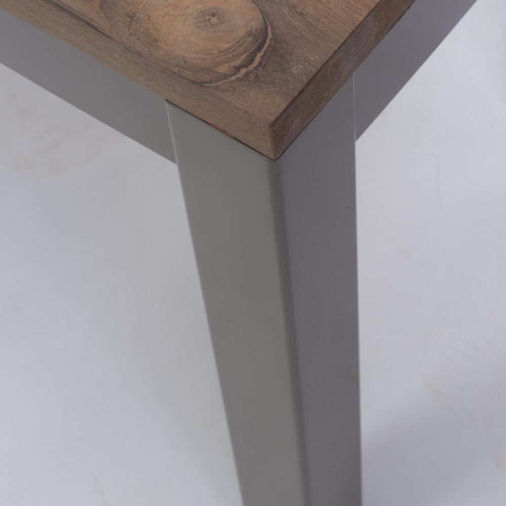 reclaim outdoor dining bench - kubu / teak - detail