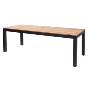 reclaim outdoor dining table anthracite / teak