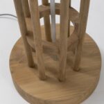 spindle wooden floor lamp - detail
