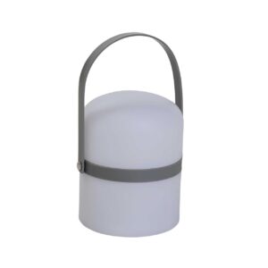 St ives outdoor led lantern - white / grey