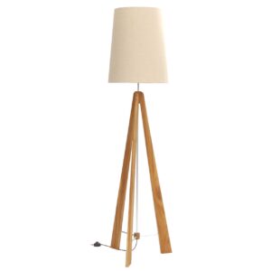 tri - large wooden floor lamp base