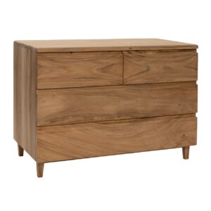 ark wooden chest of drawers - natural finish