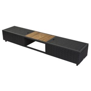 atlantic centre table - slate/teak