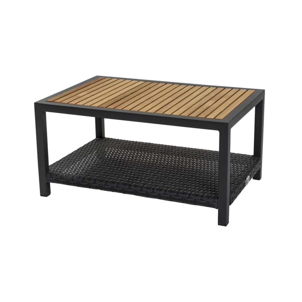 atlantic side table - slate / teak