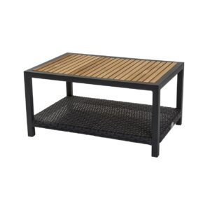 atlantic side table - slate / teak