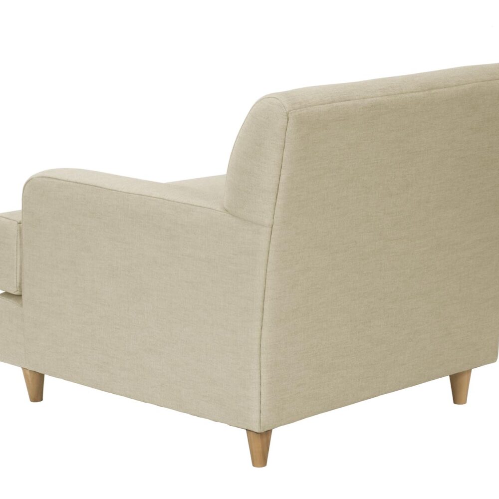 Brighton fully upholstered armchair - rear view