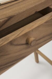 enso wooden bureau - drawer detail