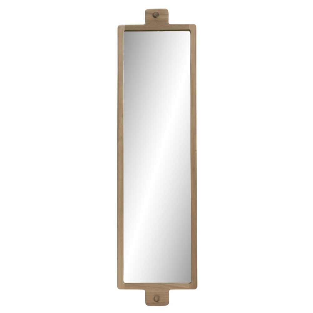 enso full length mirror - wooden rectangular mirror with wooden hanging peg