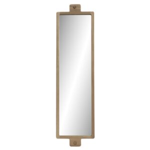 enso full length mirror - wooden rectangular mirror with wooden hanging peg