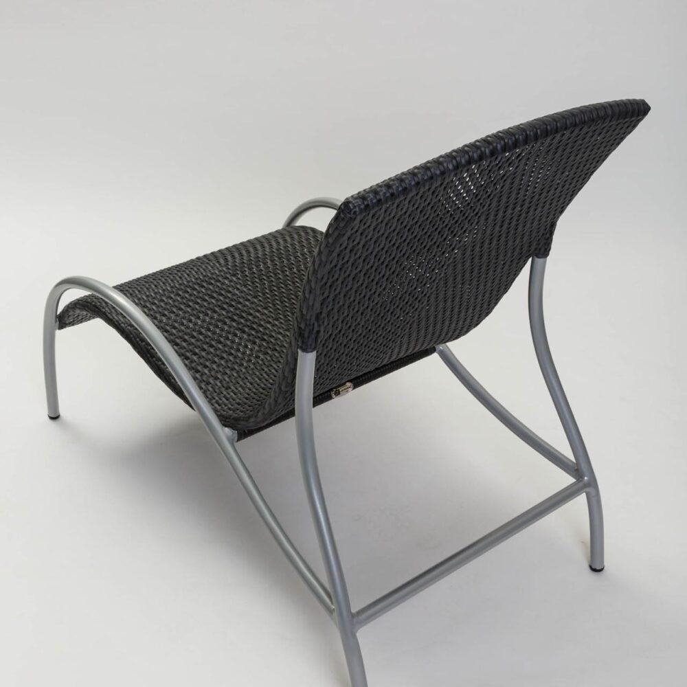 flow outdoor chair / lounger - slate weave on a powder coated aluminium frame