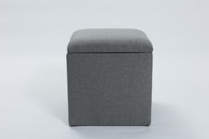 45cm hinged storage cube - upholstered storage cube / seat available in a choice of fabrics