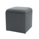 45cm hinged storage cube - upholstered storage cube / seat available in a choice of fabrics