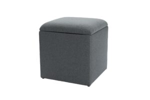 45cm hinged storage cube - upholstered storage cube / seat available in a choice of fabrics