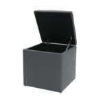 45cm hinged storage cube - upholstered storage cube / seat available in a choice of fabrics